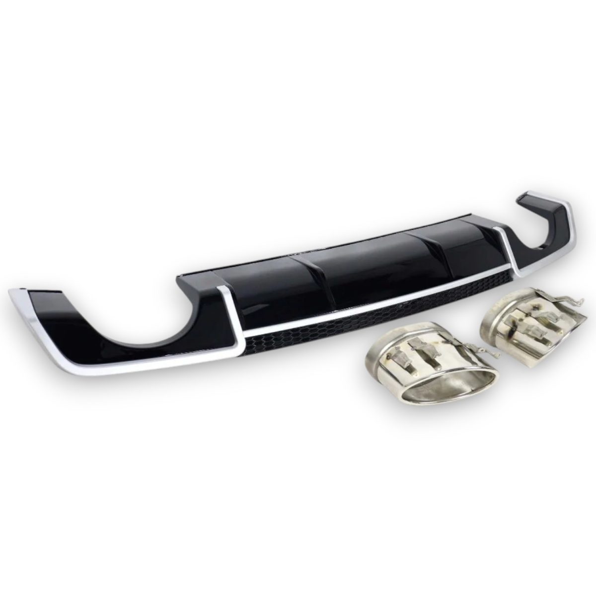 audi-rs3-rear-diffuser-with-exhaust-tips-for-audi-a3-2012-2015-sedan-396629 RS3-Style Rear Diffuser with Exhaust Tips for Audi A3 Sedan 2012–2015 - Image 1