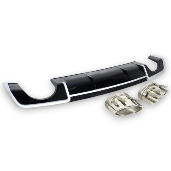 RS3-Style Rear Diffuser with Exhaust Tips for Audi A3 Sedan 2012–2015 Phono 15
