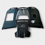 Carbon AMG central engine cover Mercedes G63 close-up