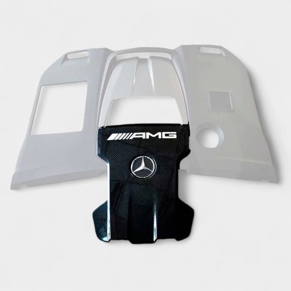 Gloss grey carbon AMG engine cover for Mercedes-Benz W464