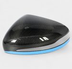 Luxury carbon mirror upgrade with blue detail for Mercedes W463A