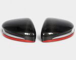 Glossy carbon mirror covers with red stripe W463A