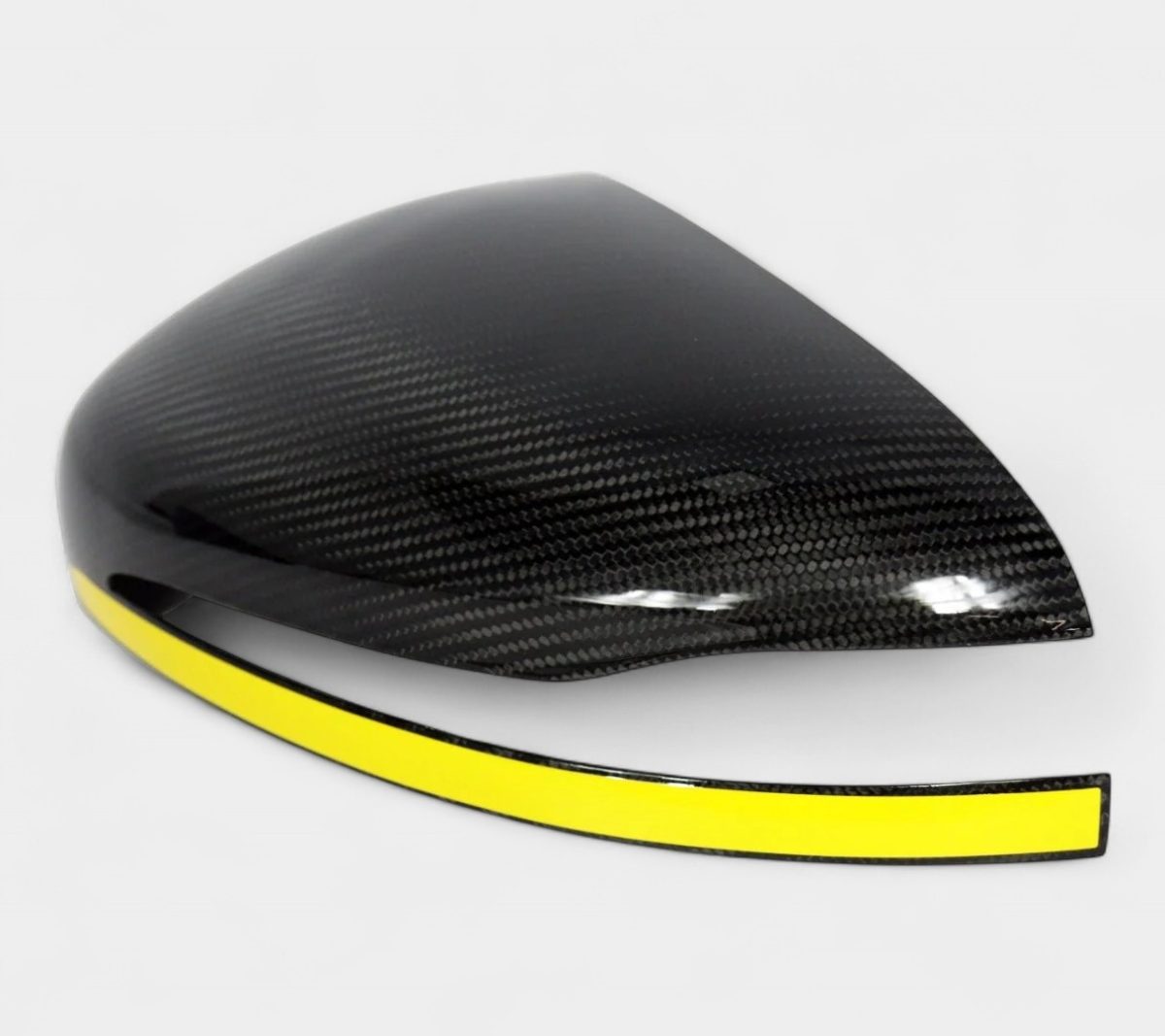 Carbon mirror covers with yellow accent for G63 AMG