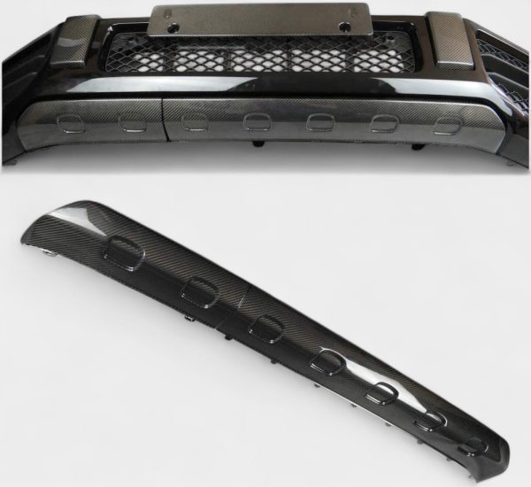 carbon fiber front lip spoiler diffuser mercedes g class w463a kubay design