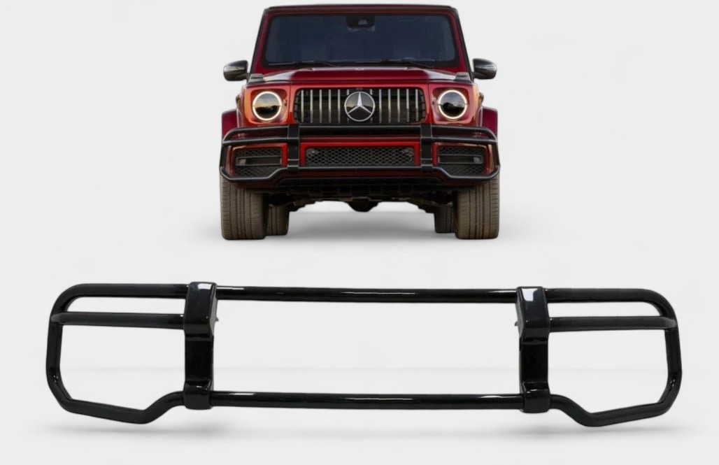 Front Bumper Guard for Mercedes-Benz G-Class W463A 2018+ with AMG Bumper black stainless steel front bumper guard mercedes g class w463a kubay design