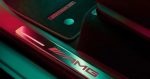 Close-up AMG Logo Red Illumination Door Entry Sills for Mercedes-Benz G-Class