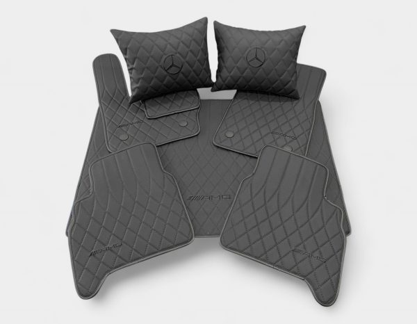 AMG Black Leather Floor Mats for Mercedes-Benz G-Class W463A – Kubay Design