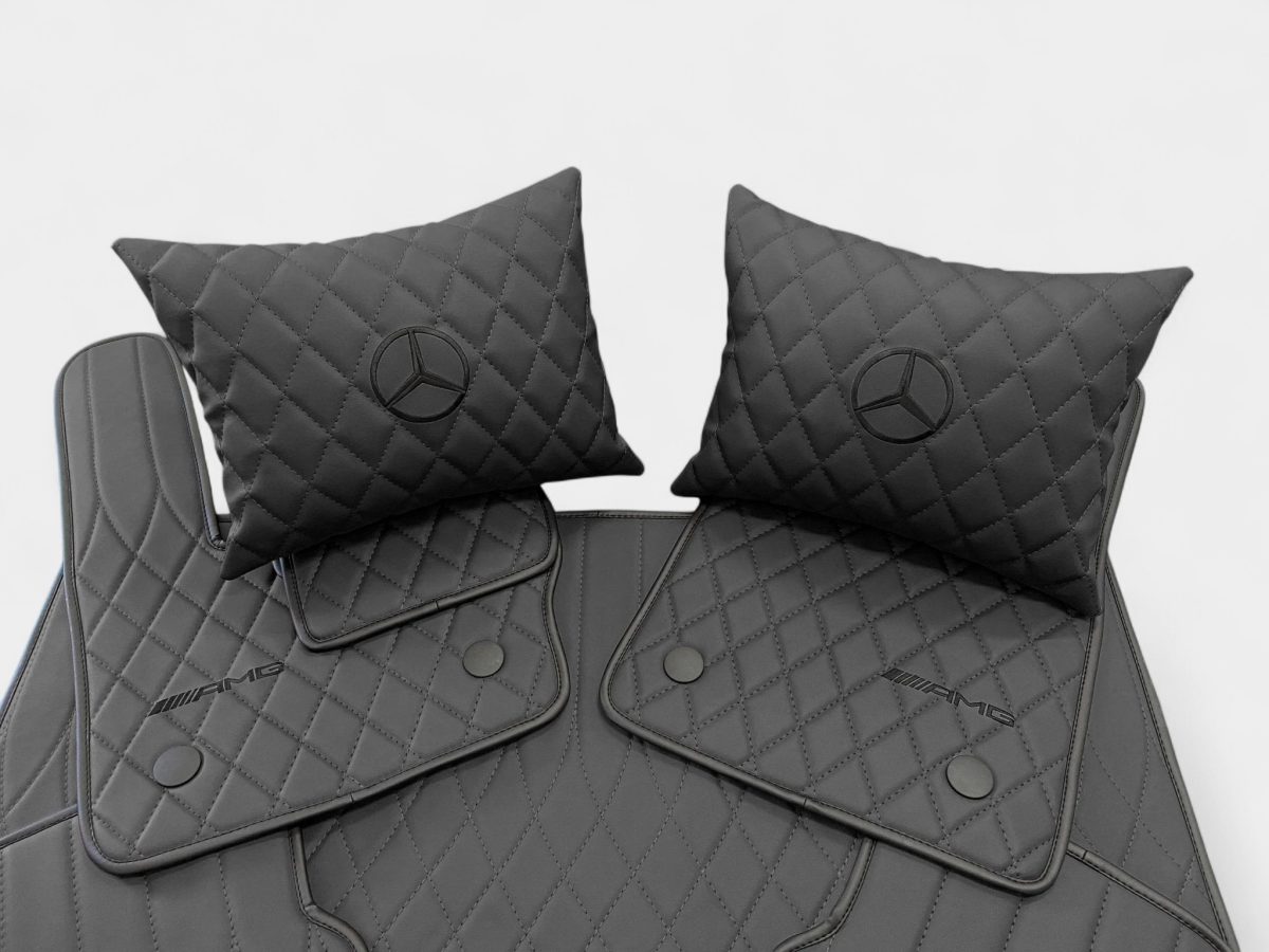 Premium black stitching AMG-inspired mats Mercedes G63 AMG
