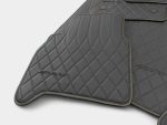 Luxury black leather floor mats with AMG stitching for Mercedes G-Class