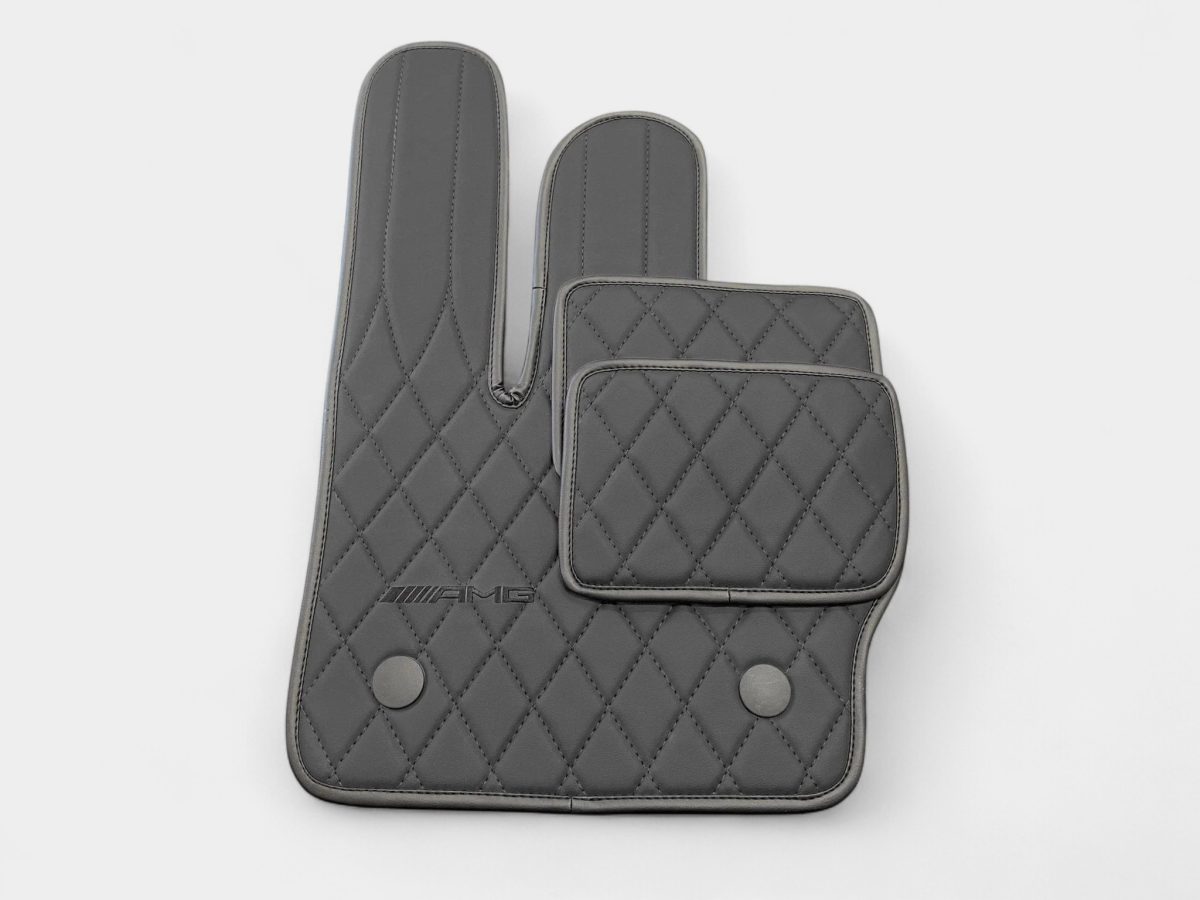 Kubay Design black AMG floor mats for Mercedes-Benz G-Class 2018+