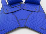Blue leather AMG-style floor mats for Mercedes-Benz G-Class W463A