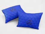 Complete AMG blue leather floor mat set for Mercedes-Benz G-Class