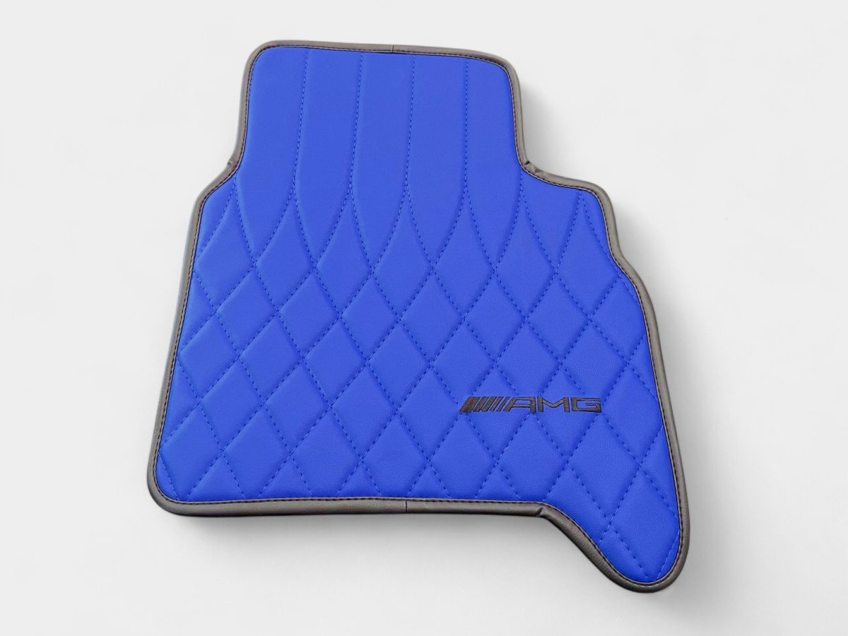Premium blue stitching AMG-inspired mats Mercedes G63 AMG