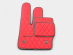Red AMG-inspired leather floor mats Mercedes G-Class W463A