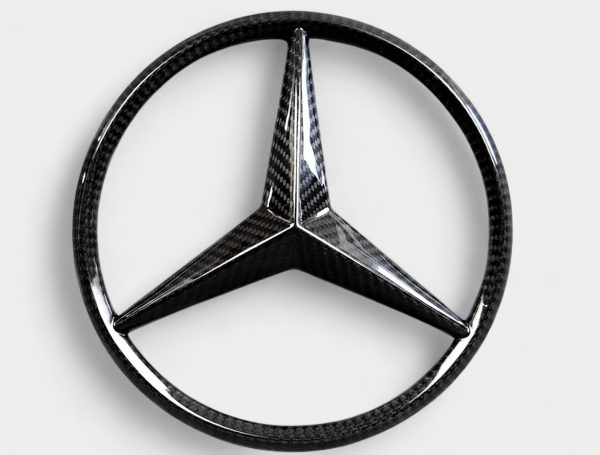 carbon fiber star grille badge mercedes g class w463a kubay design