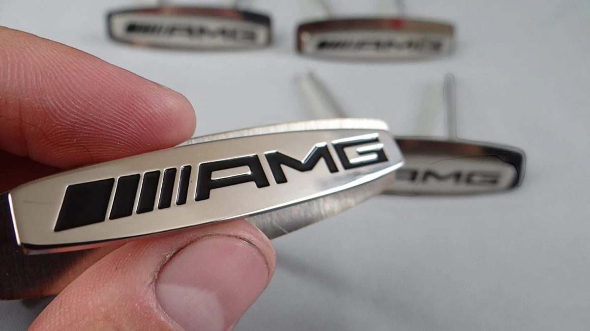 Set of 4 AMG metal seat badges for Mercedes G-Class W463A interior
