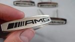 Set of 4 AMG metal seat badges for Mercedes G-Class W463A interior