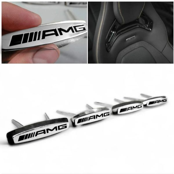 Metal AMG Seat Emblem Badge Set (4 pcs) for Mercedes-Benz G-Class W463A – Kubay Design