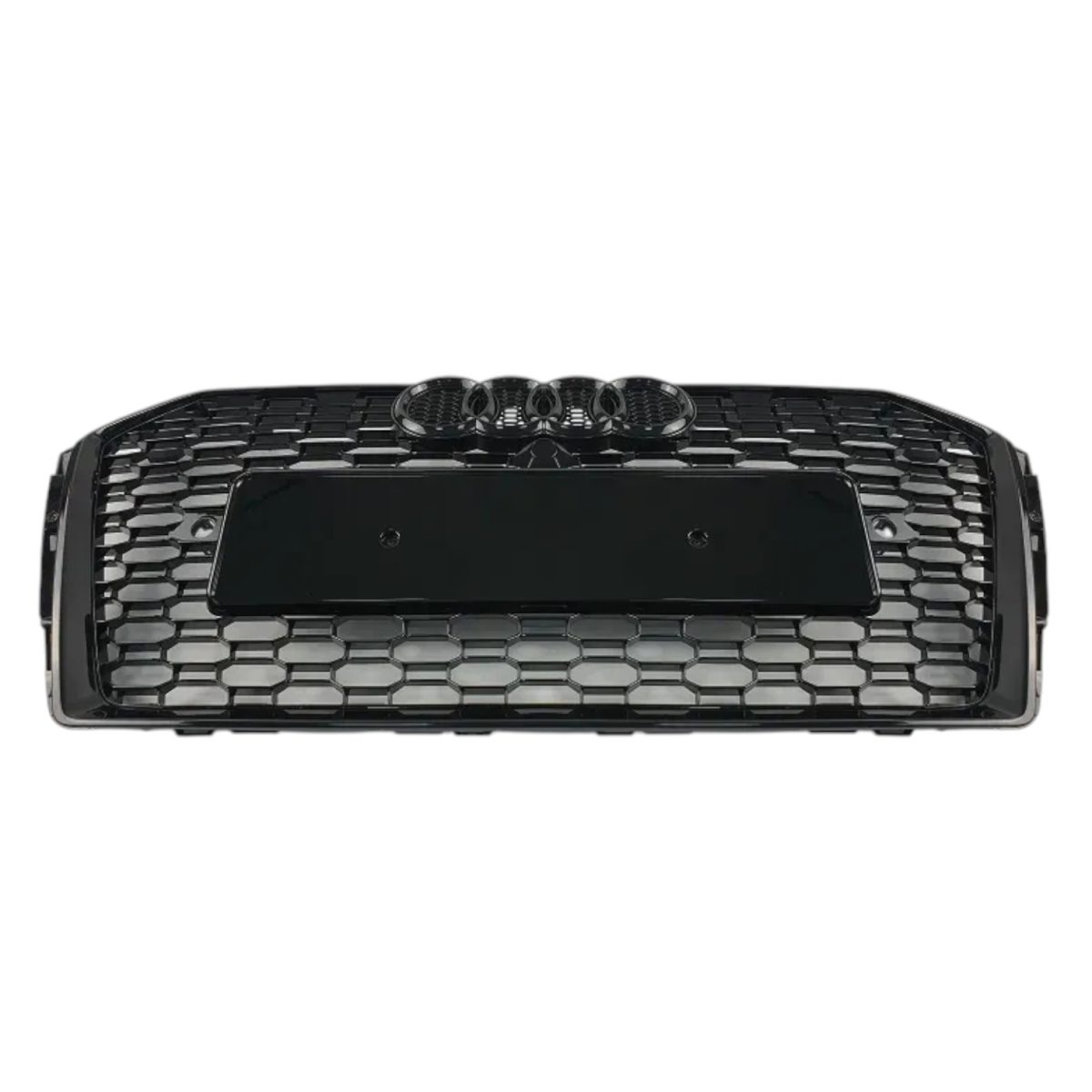 RS4 Style Front Grille Black for Audi A4 B9 2015–2019 - Image 2