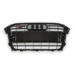 S4 Style All Black Front Radiator Grille for Audi A4 2012–2015 - Image 2