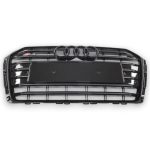 S4 Front Radiator Grille S-Line All Black for Audi A4 2015–2019 - Image 2