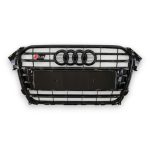 S4 Style All Black Front Radiator Grille for Audi A4 2012–2015