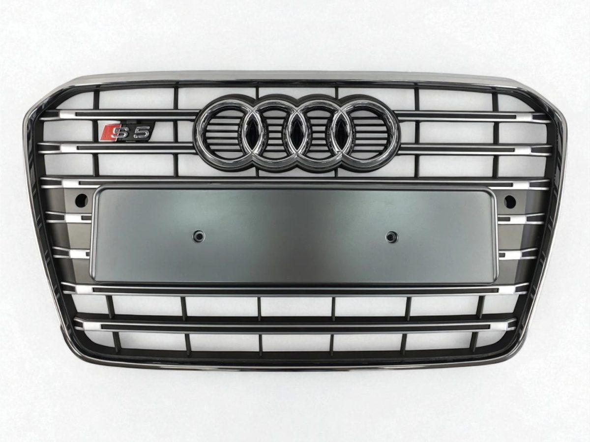S5 Chrome Front Radiator Grille for Audi A5 2012–2015 Audi A5 S5 Style Chrome Front Radiator Grille 2012–2015