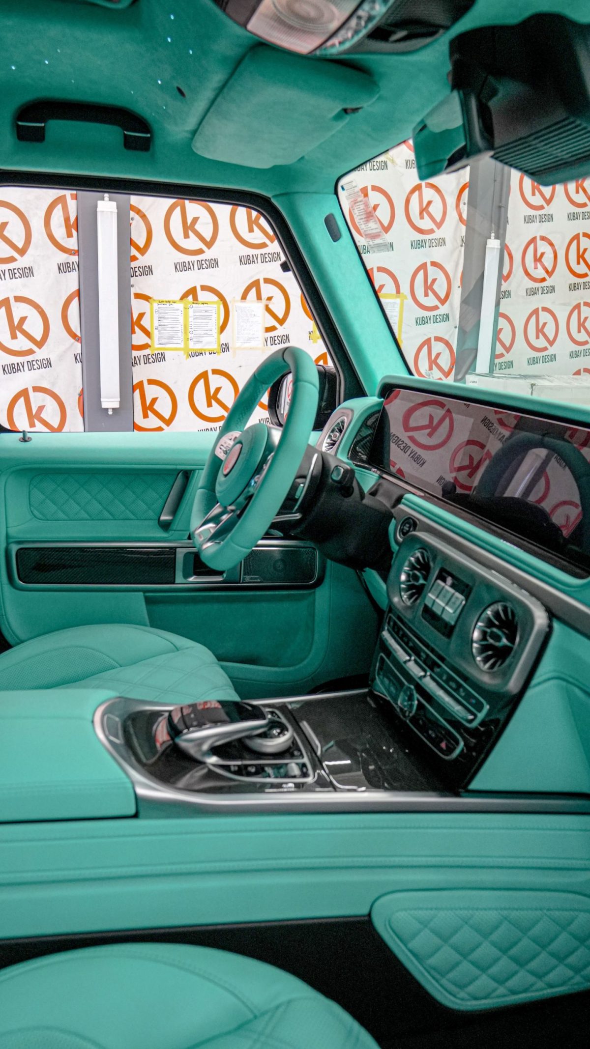 Tiffany Blue Interior Remanufacture for Mercedes-Benz G-Class W463A  - Image 4
