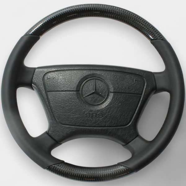 carbon fiber leather steering wheel mercedes w124