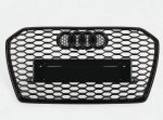 Audi A6 RS6 Style Black Front Radiator Grille Upgrade 2016–2018
