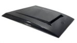Side angle of Mercedes G-Class 6×6 hood scoop in carbon fiber