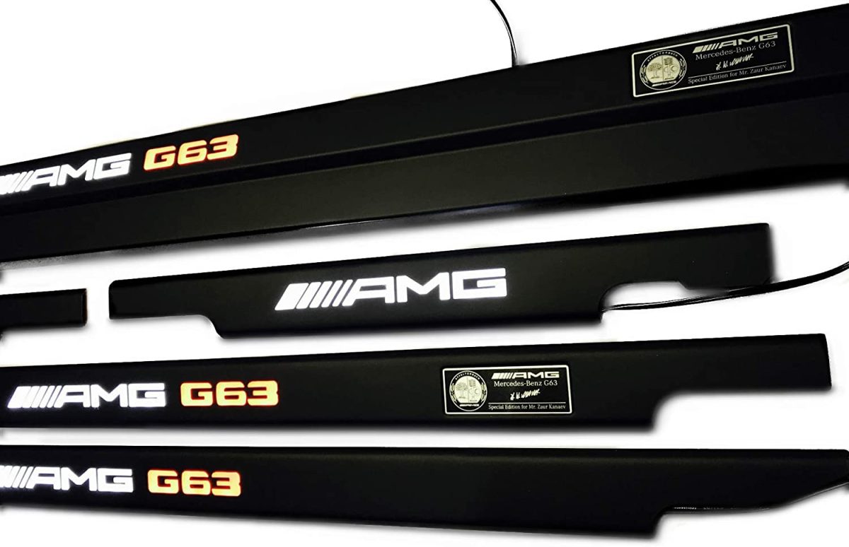 AMG Illuminated Interior Door Sills for Mercedes-Benz G-Class W463 6×6  - Image 4