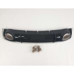 Matte Black RS4 Style Diffuser Upgrade with Exhaust Tips Audi A4 B8 Sedan