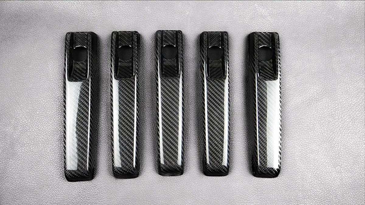 Exterior Carbon Fiber Door Handle Covers (5 pcs) for Mercedes-Benz G-Class W463 / W463 6×6  - Image 2