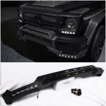 Carbon fiber front lip spoiler with LED lights for Mercedes G-Class W463
