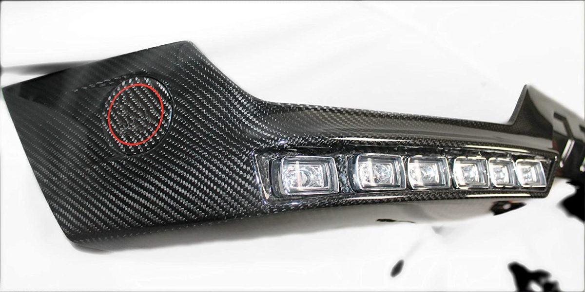 Carbon Fiber Front Big Lip Spoiler with LED Lights for Mercedes-Benz G-Class W463 W463 6×6  - Image 5
