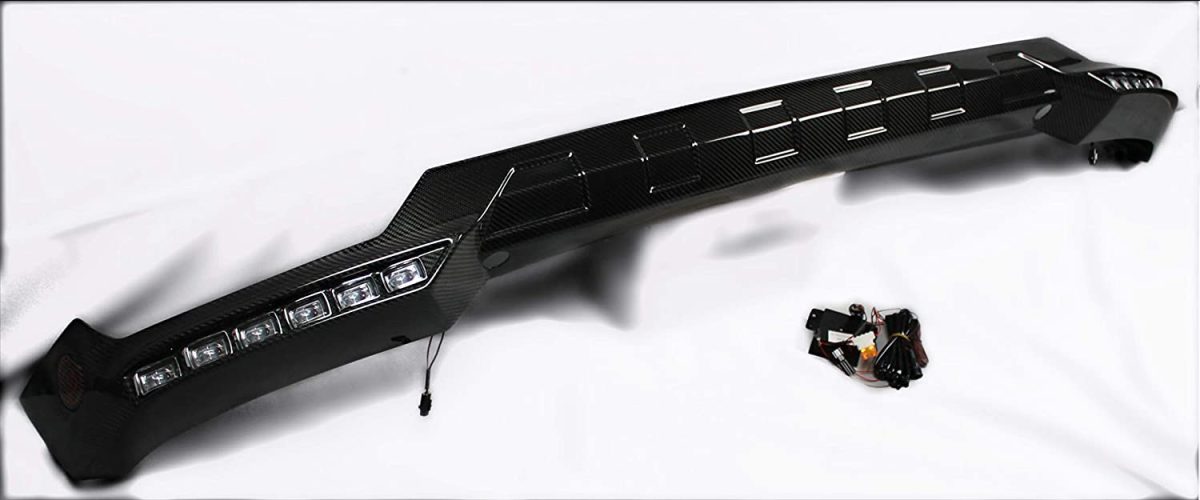 Carbon Fiber Front Big Lip Spoiler with LED Lights for Mercedes-Benz G-Class W463 W463 6×6  - Image 6