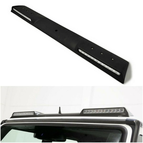 Fiberglass front small roof spoiler with LED lights for Mercedes-Benz G-Class W463 6×6