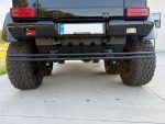 Rear black skid plate for Mercedes-Benz G-Class W463 6×6, heavy-duty steel protection for off-road use.