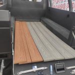 Hydrophobic wooden floor plates for rear pickup body of Mercedes-Benz W463 6×6