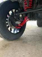 Side angle view of LeTech portal axle housing for Mercedes G-Class W463 6×6