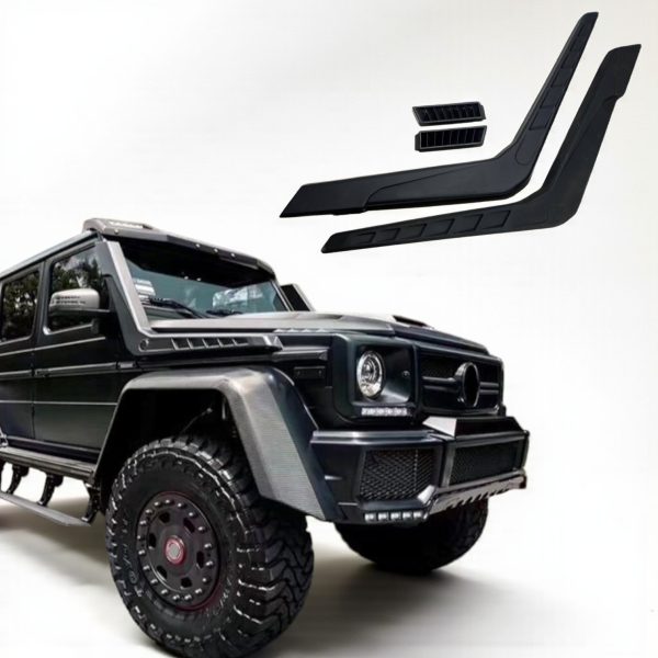 Mercedes-Benz G-Class W463 6×6 with fiberglass air intake snorkels installed – Kubay Design