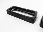 Angled view of carbon fiber tail light frame covers for Mercedes-Benz W463 / 4×4.