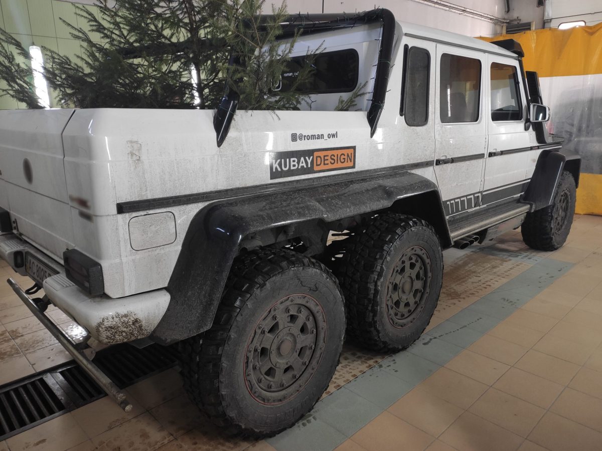 Fiberglass Rear Fender Flares for Mercedes-Benz G-Class W463 6×6 - Image 2