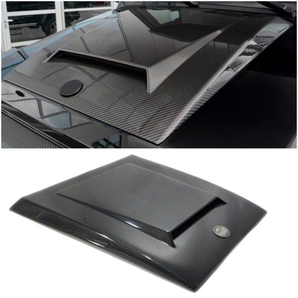 Carbon fiber hood scoop for Mercedes-Benz G-Class W463 6×6 with glossy finish