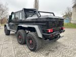 Close-up of carbon fiber rear long mouldings installed on Mercedes-Benz G-Class W463 6×6