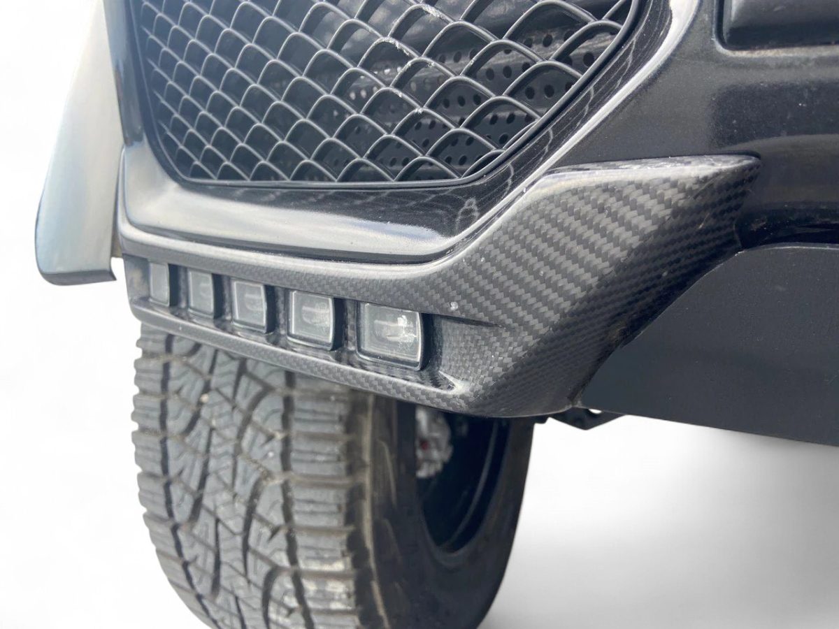 AMG Carbon Front Bumper Lip Spoiler with Original LEDs for Mercedes-Benz G-Class W463 4×4² - Image 2