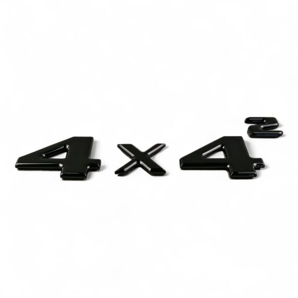 4x4² trunk emblem badge for Mercedes-Benz G-Class W463 4×4 in black finish