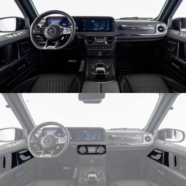 Carbon Fiber Interior Trim Package II for Mercedes-Benz G-Class W463A – Kubay Design interior upgrade.