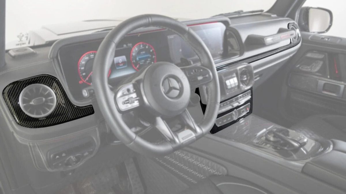 Genuine carbon fiber interior package for Mercedes G-Class W463A 2018+ – Kubay Design components.
